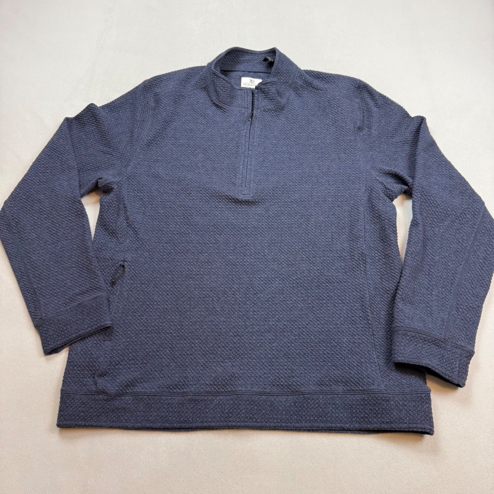 7 Diamonds Restoration Performance Quarter Zip Pullover Navy RSPV-1016 Mens L